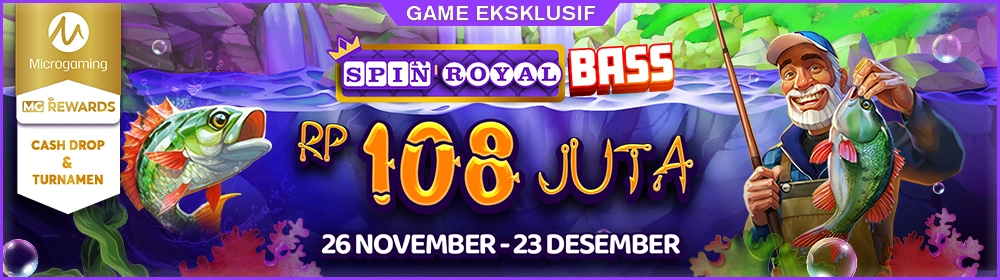 Turnamen and Cashdrop Spin Royal Bass